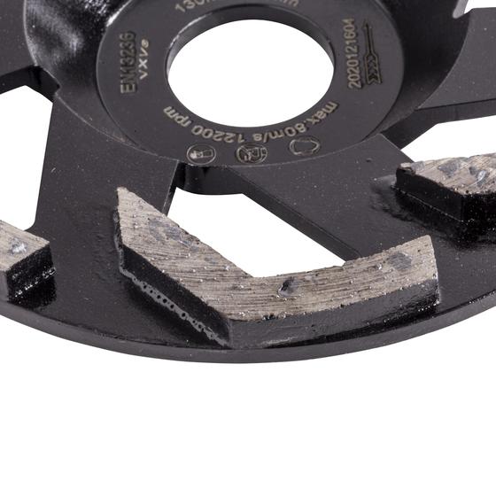 Schleifteller PKD Split <br> Ø 130 mm <br> passend zu Festool <br> Epoxidharz, Klebereste