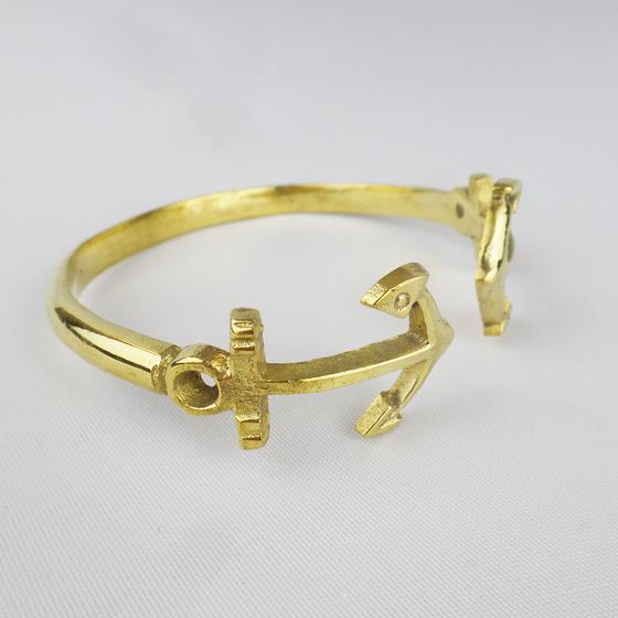 goldmarie Armreif ANKER Messing