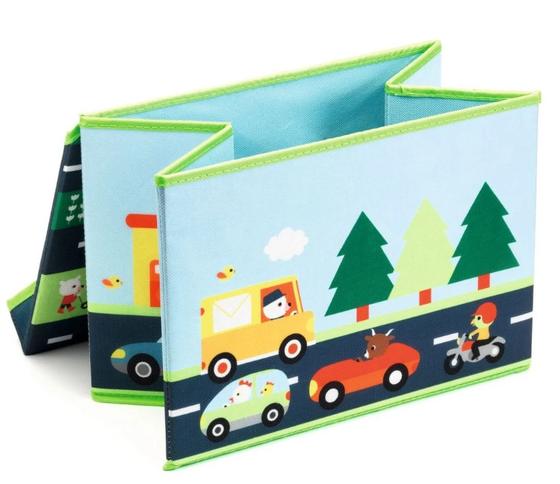 Djeco Spielzeugbox Verkehr
