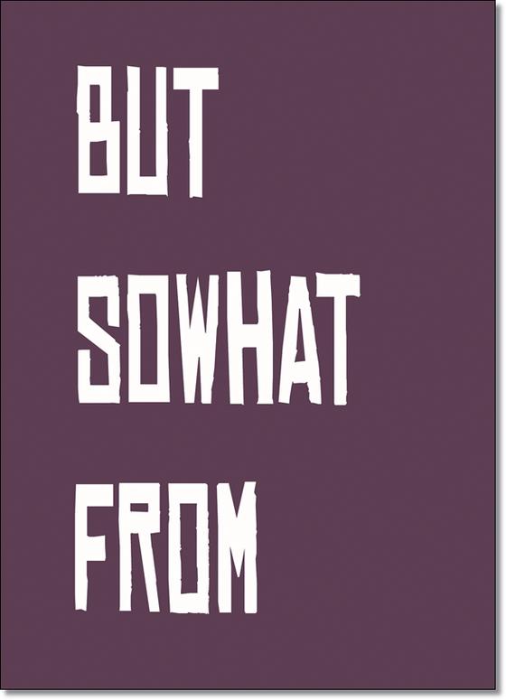 Denglisch Karte "But sowhat from" - Sprüche - Best of Denglisch - tom bäcker - a-point-of-view - Spruch "Aber sowas von"