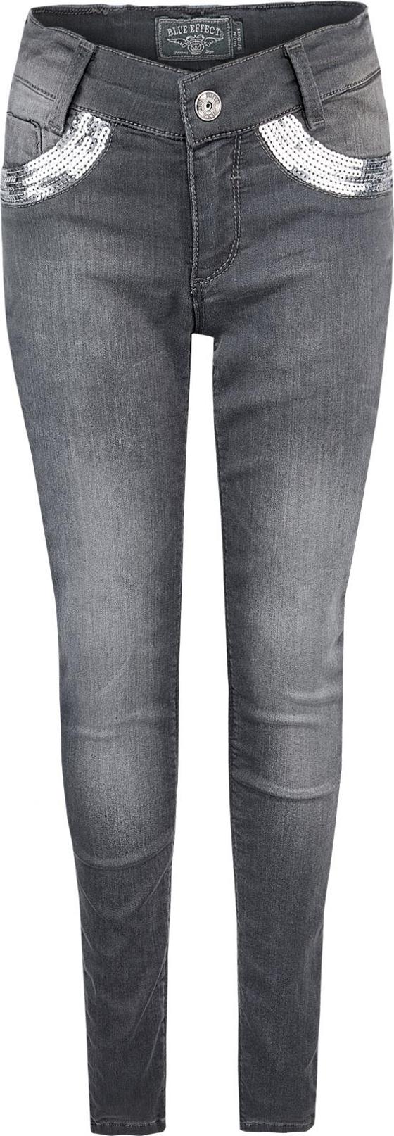 Ultrastretch-Jeans mit Pailletten, slimfit, grau
