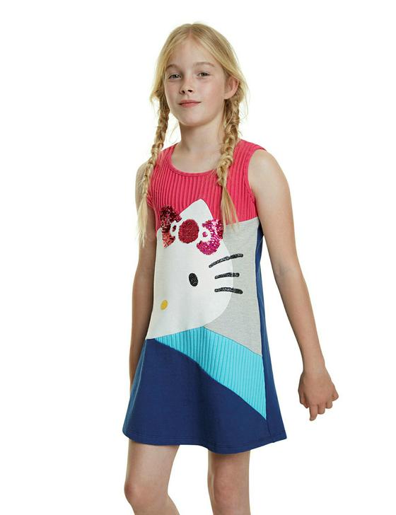 Kleid "Hello Kitty" mit Wendepailletten