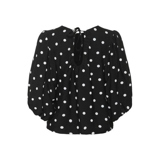 SOAKED Bluse SLIdola 30408753 - schwarz-weiß gepunktet