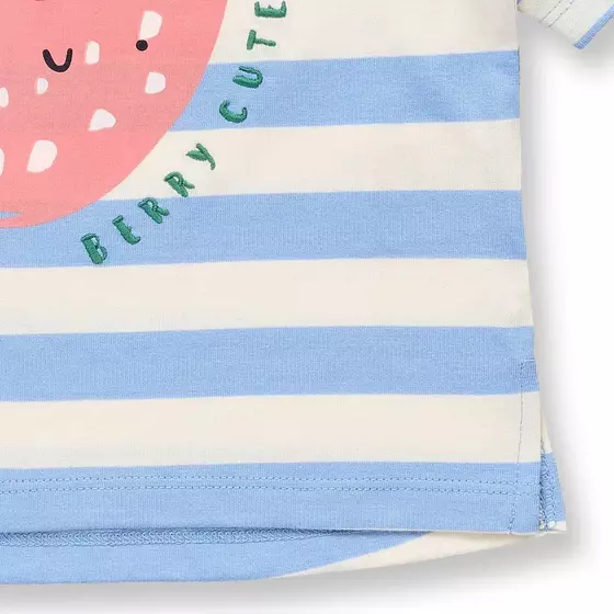 Sense Organics T-Shirt Sophie Strawberry Hyacinth Stripe