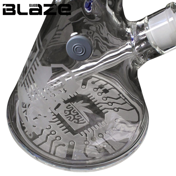 Glasbong, BLAZE®, Beaker, Aquamarin