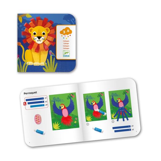 Djeco Collage Mit kleinen Schlaufen