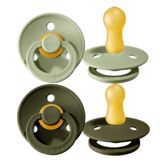 BIBS Colour 2er Pack Schnuller Sage/ Hunter Green