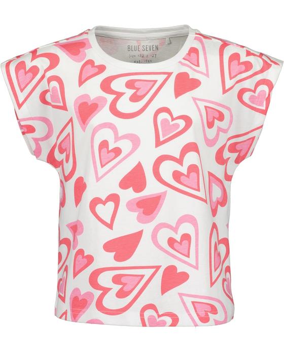 T-Shirt "Hearts", reine Baumwolle
