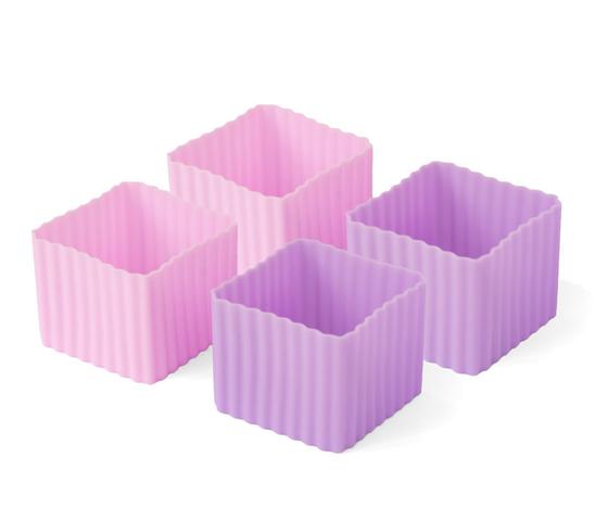 Lekkabox Bento Förmchen 4er Set Rosa Flieder