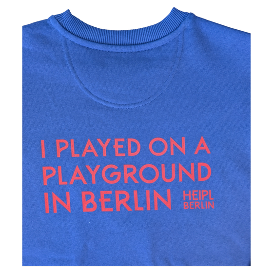 Sweatshirt "I played on a playground in Berlin" DUSK RED
