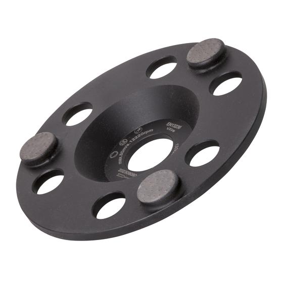 Restposten<br>Diamant Schleifteller <br> zum Schleifen von Holz <br> Ø 125 mm x Körnung #30 <br> Bohrung 22,23 mm