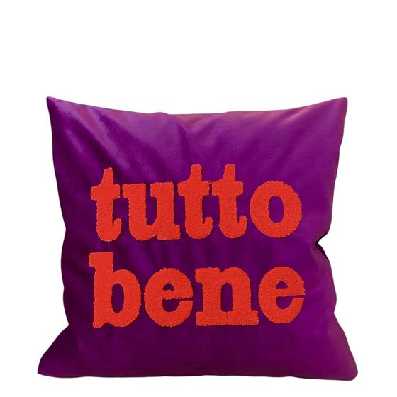 Pad Letters Kissenhülle 45x45cm TUTTO BENE, berry