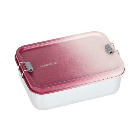 Lässig Brotdose - Lunchbox Edelstahl Unique Rosa