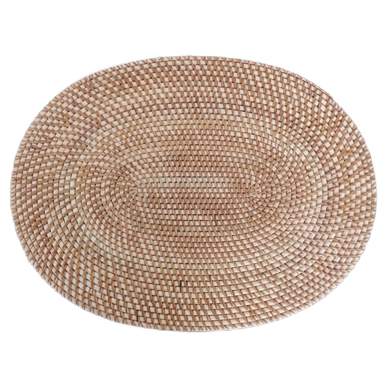 Tischset aus Rattan oval