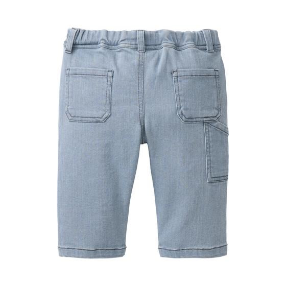 People wear Organic Twill-Worker-Hose Blaugrau