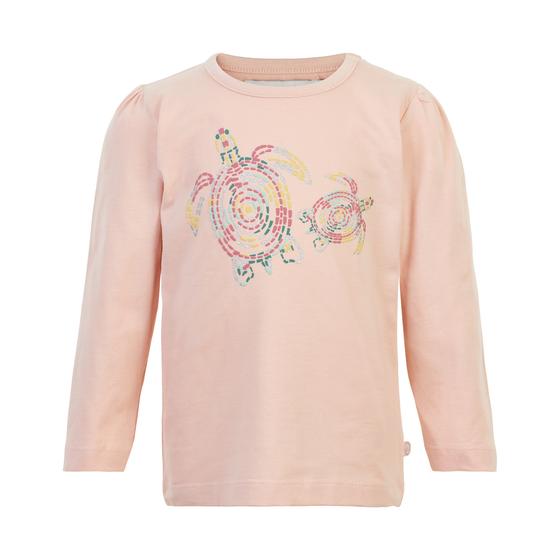 Langarmshirt "Schildkröten", peach, Biobaumwolle
