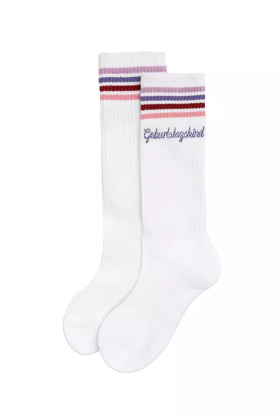 Loones Socken Geburtstagskind Kids Lilac