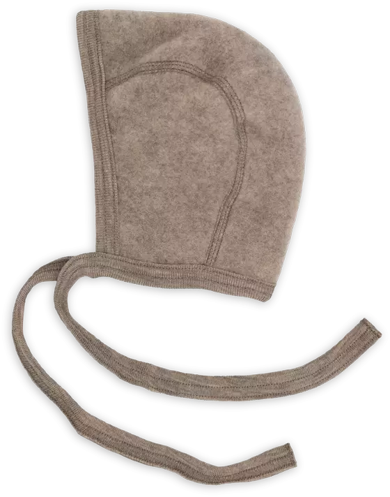 Engel Baby Häubchen Walnuss