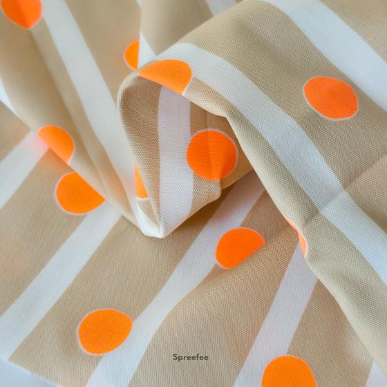 Cosmo Textiles Oxford-Stoff Neon Pop Streifen I 