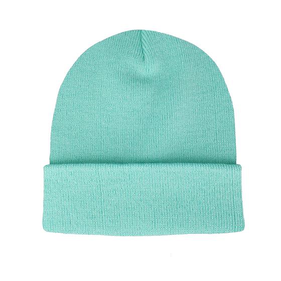 goldmarie Beanie Mütze LOVE PEACE MOIN - mint