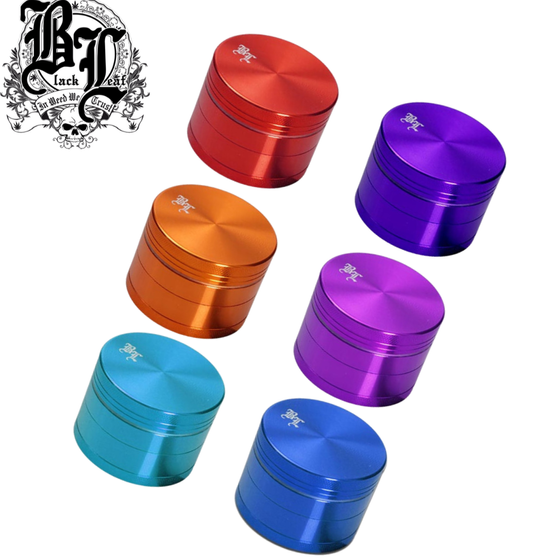 Grinder, Black Leaf®, anodisiert, Aluminium, 4-teilig, Übersicht