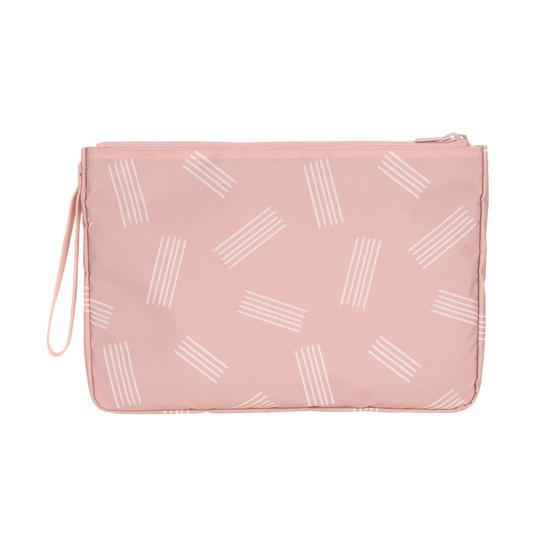 Lässig Windeltasche Clutch Soft Stripes Rose