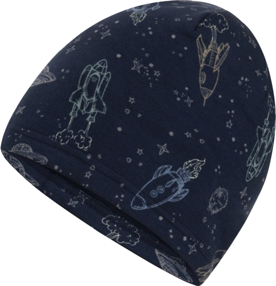 Mütze "Space", leicht gefüttert, dunkelblau