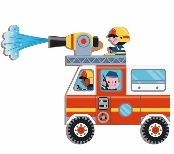 Janod Magneti' Book Feuerwehrleute