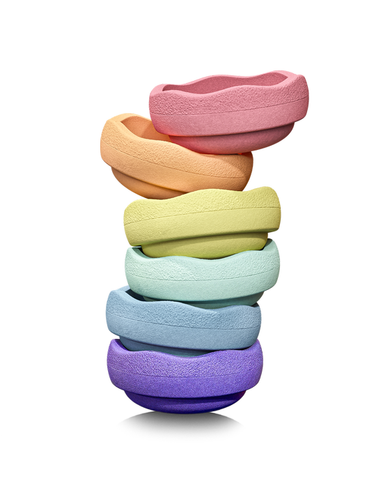 Stapelstein Original Rainbow Pastel 6 St.