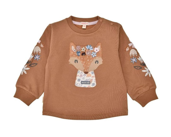 Sweatshirt "Fuchs", leicht angeraut, Baumwolle, brown