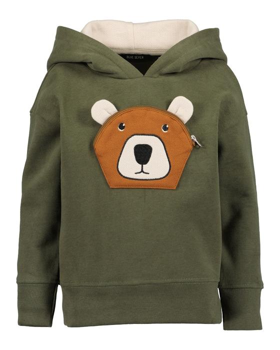Sweatshirt "Bär", Baumwolle, schilf
