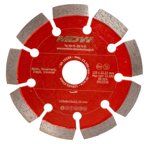 Diamant Mörtelfugenräumer <br> Ø 125 mm <br> Segmentbreite 6 - 10 mm <br> Universelle Anwendung