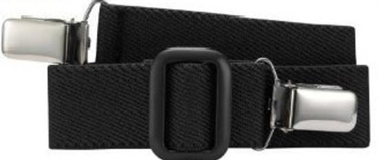 Elastik-Gürtel mit Clips, uni