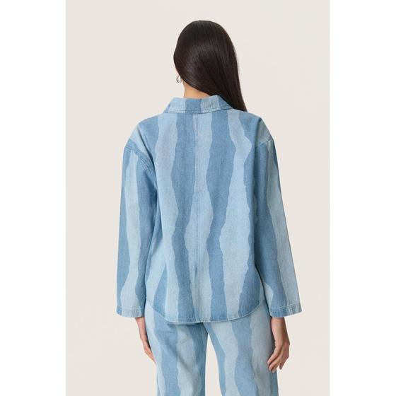 SOAKED IN LUXURY Jeans Bluse SLMaisa 30408096 denim gemustert