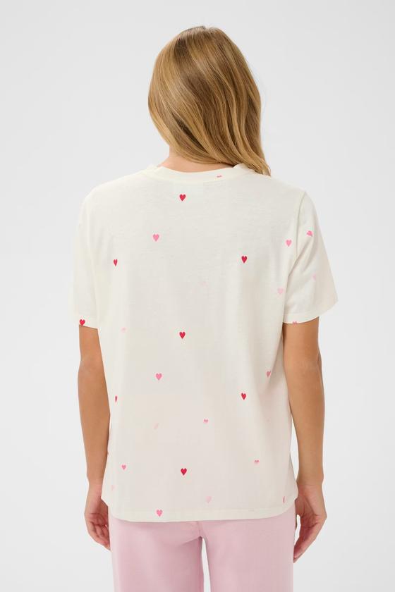 SAINT TROPEZ T-Shirt mit Herzen Johanna 30513937 - Multi Hearts - ice-pink 