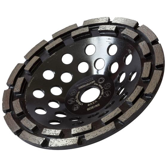 Diamant Schleifteller <br> Abrasiv doppelreihig <br>Ø 125 / 180 mm <br> Asphalt, Putz