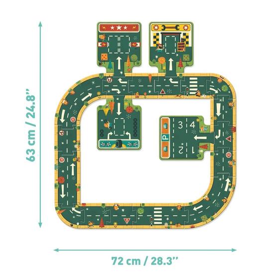 Djeco Pop To Play Straßenpuzzle 21 Teile