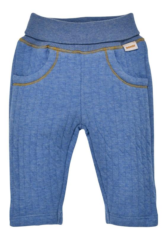 Laufhose "Happy Cars", gesteppt, blue-melange