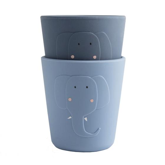 Trixie Silikon Becher 2 Stk. Mrs. Elephant