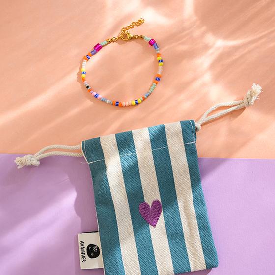 ava&yves Perlenarmband Bunt