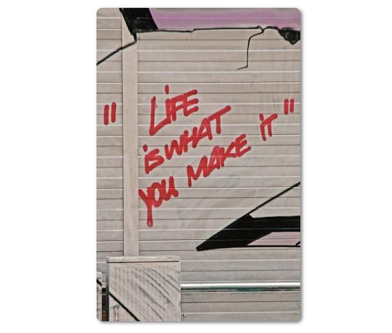 Magnet, Die schöne Sprache, tom bäcker, a-point-of-view, Streetart, Life is what you make it.