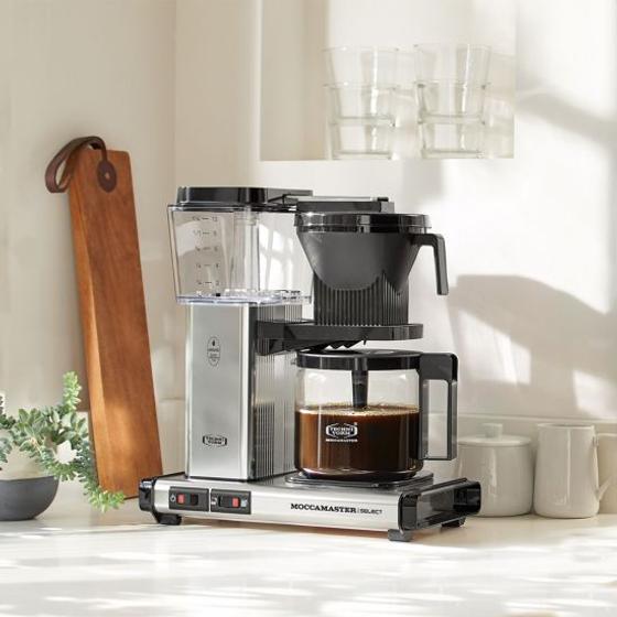 Moccamaster Kaffeemaschine SELECT Polished Silver