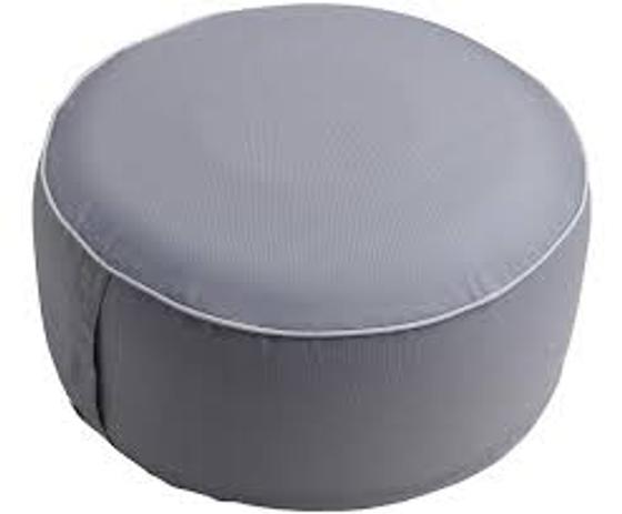 Outdoor Sitzpouf wetterfest dunkelgrau