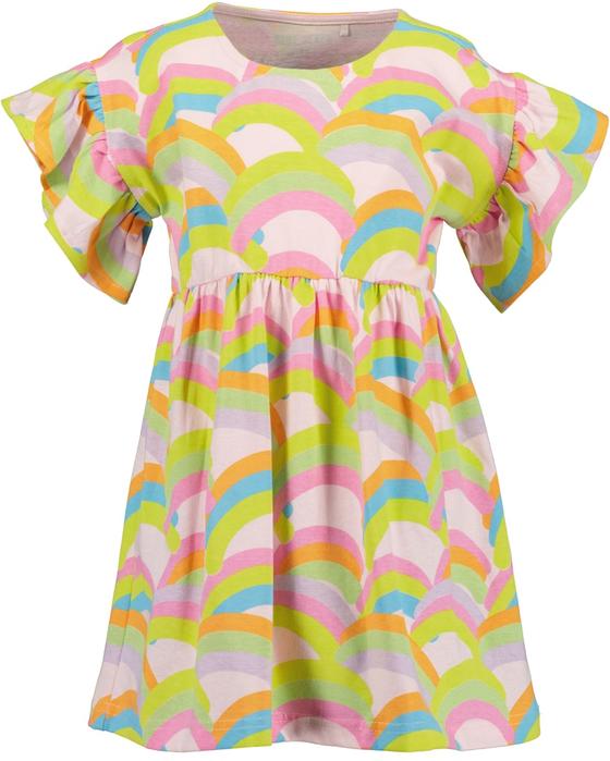 Sommerkleid "Retro Regenbogen", Baumwolle, rosa