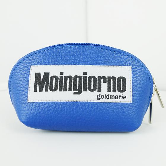 goldmarie Lotti-Kosmetiktasche MOINGIORNO - Leder - royal blau  - 14x8cm
