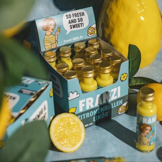 FRANZI Zitronenrollen Likör - 20ml - VEGAN