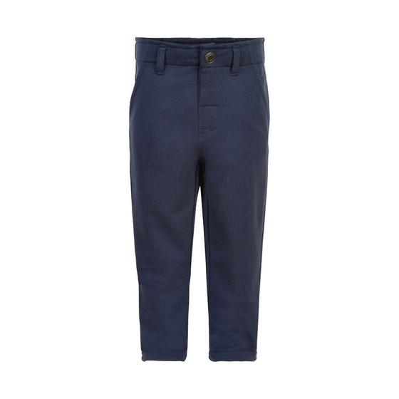 Chino aus Sweatstoff, Baumwolle, dunkelblau