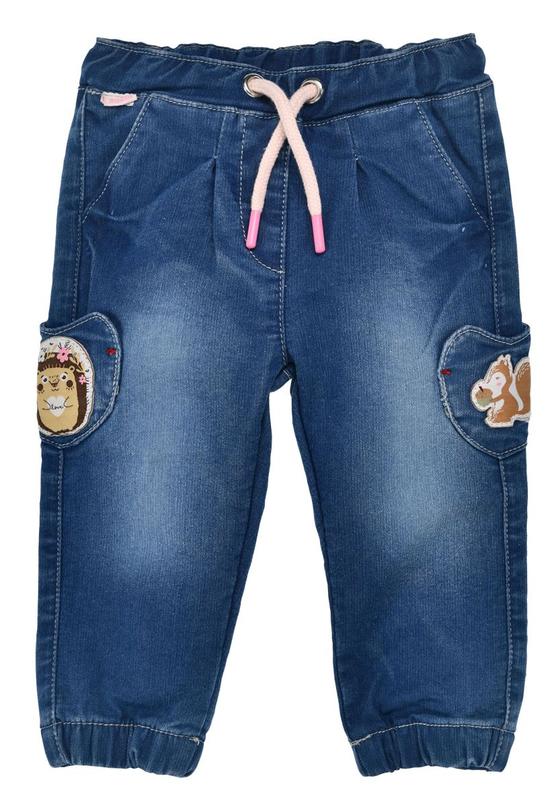 Schlupfjeans "Waldtiere", blue denim