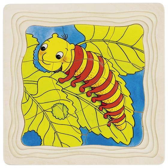 Goki 4 Schichten Puzzle Schmetterling 44 Teile