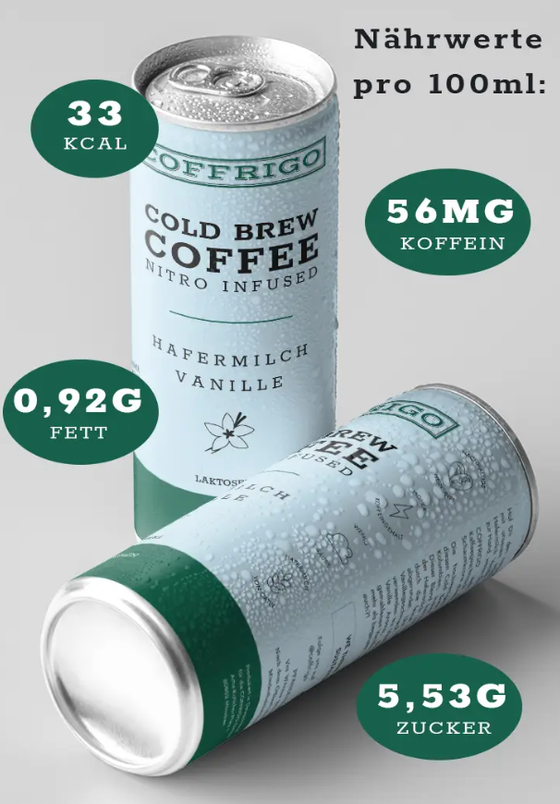 Kaffee | Cold Brew Coffee | Hafermilch Vanille